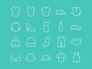 Clothing Icons UI元素 矢量素材 图标设计 sketch